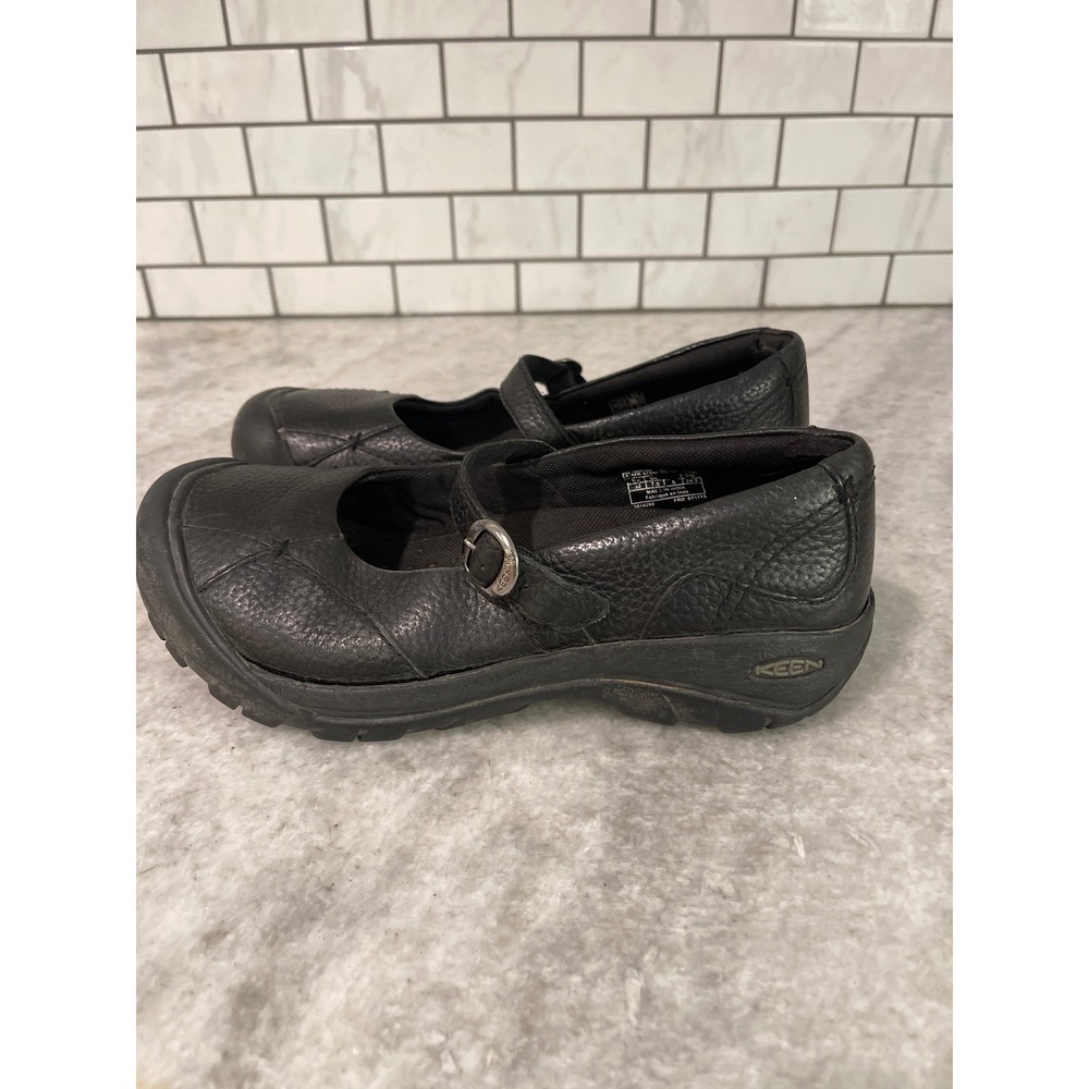 Keen Mary Jane Womens 7.5 Black Presidio Leather Buckle Casual Comfort Shoes